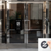 Autocollant Pour Fenêtre Accès au réseau WiFi | Affichage du mot de passe d (Porte de bureau)