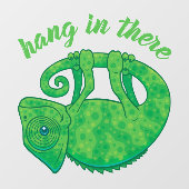 Autocollant Pour Fenêtre Accrochez-Vous Là Magique Chameleon (Feuille)