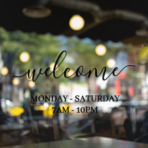 Autocollant Pour Fenêtre Accueil de vitrine de magasin moderne