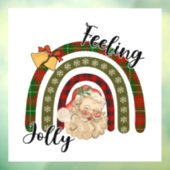 Autocollant Pour Fenêtre Adorables Noël Sentiment Jolly (Feuille 3)