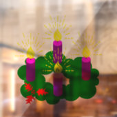 Autocollant Pour Fenêtre Advent wreath (Feuille 2)