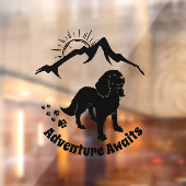Autocollant Pour Fenêtre Adventure Attend Randonnée Cavalier Spaniel (Feuille 2)