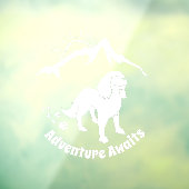 Autocollant Pour Fenêtre Adventure Attend Randonnée Cavalier Spaniel   (Feuille 3)