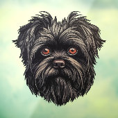 Autocollant Pour Fenêtre Affenpinscher Monkey Dog Affens Terrier (Feuille 3)
