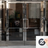 Autocollant Pour Fenêtre Affenpinscher Monkey Dog Affens Terrier (Porte de bureau)