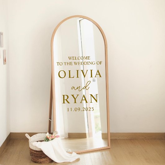 Autocollant Pour Fenêtre Affiche de bienvenue mariage Vinyl Decal, Mariage