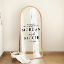 Affiche de bienvenue mariage Vinyl Decal, Mariage