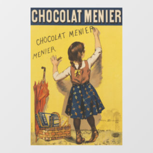 Autocollant Pour Fenêtre Affiche vintage Chocolat Menier française Art Boui