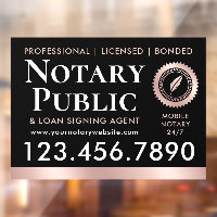 Agent de signature de prêt Notaire public Black Ro