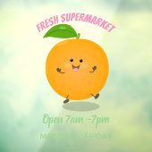 Autocollant Pour Fenêtre Agréable agrumes d'orange (Feuille 3)