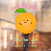 Autocollant Pour Fenêtre Agréable agrumes d'orange (Feuille 2)