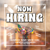 Autocollant Pour Fenêtre Aide Location Recherchée maintenant Affaires Noël  (Feuille 2)