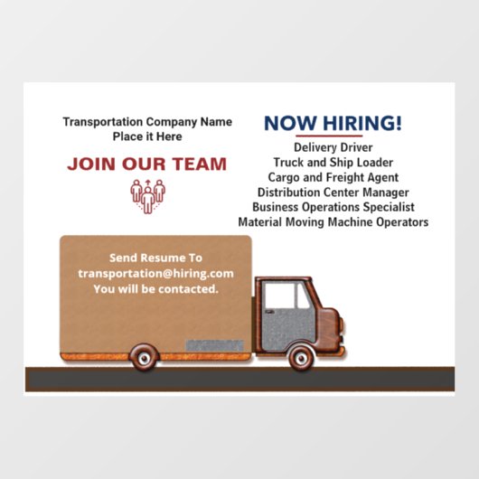 Autocollant Pour Fenêtre Aider l'embauche Recherchée Rejoindre les tâches d (Feuille)