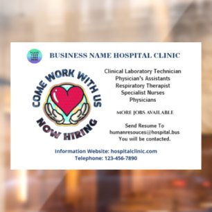 Autocollant Pour Fenêtre Aidez Recherché maintenant embaucher des employés 