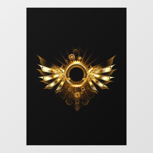 Autocollant Pour Fenêtre Ailes de Steampunk (Feuille)