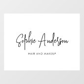 Autocollant Pour Fenêtre Ajouter un nom de marque Trendy Modern Script coul (Feuille)
