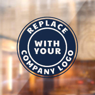 Autocollant Pour Fenêtre Ajouter une entreprise et un logo de marque au sho