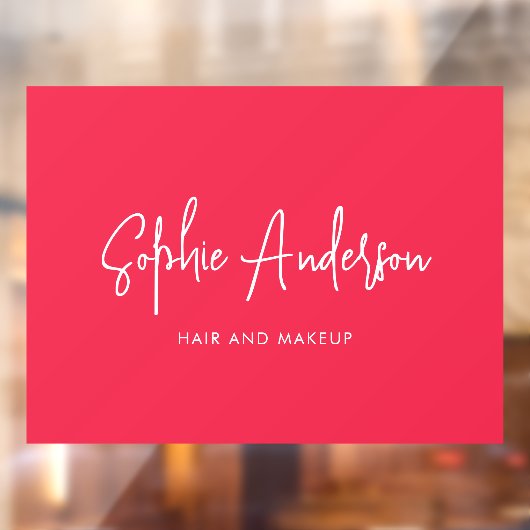 Autocollant Pour Fenêtre Ajouter une marque de nom de style moderne tendanc (Feuille 2)