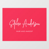 Autocollant Pour Fenêtre Ajouter une marque tendance moderne couleur person (Feuille)