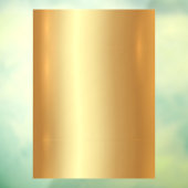 Autocollant Pour Fenêtre Ajouter votre texte Code QR Logo Arrière - plan or (Feuille 3)