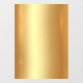 Autocollant Pour Fenêtre Ajoutez Votre Code QR de Texte Logo Fond Or Vide (Feuille)