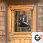 Autocollant Pour Fenêtre Albert Edelfeue - Portrait de Louis Pasteur (Porte d'accueil)