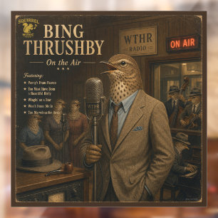 Autocollant Pour Fenêtre Album Bing Thrushby : une parodie