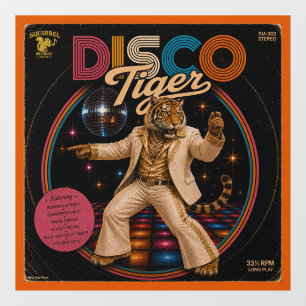 Autocollant Pour Fenêtre Album Disco Tigre