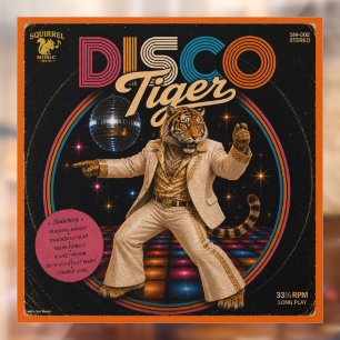 Autocollant Pour Fenêtre Album Disco Tigre