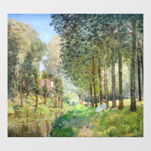 Autocollant Pour Fenêtre Alfred Sisley - Repos au bord du ruisseau