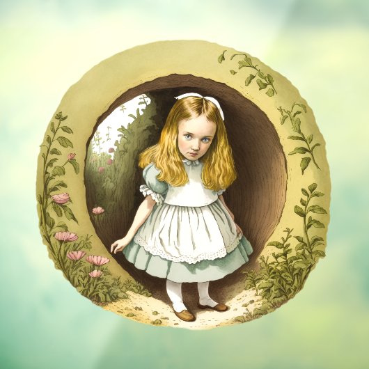 Autocollant Pour Fenêtre Alice entre dans Wonderland - Clou de fenêtre (Feuille 3)