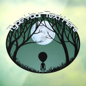 Autocollant Pour Fenêtre Alien Décal personnalisé Cute Alien Gris Clôture d (Feuille 3)