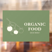 Autocollant Pour Fenêtre Alimentation écologique moderne (Feuille 2)