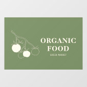 Autocollant Pour Fenêtre Alimentation écologique moderne (Feuille)