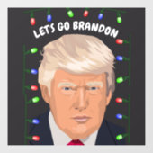AUTOCOLLANT POUR FENÊTRE ALLONS BRANDON DONALD TRUMP  (Feuille)