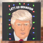 AUTOCOLLANT POUR FENÊTRE ALLONS BRANDON DONALD TRUMP  (Feuille 2)