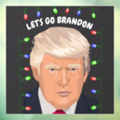 AUTOCOLLANT POUR FENÊTRE ALLONS BRANDON DONALD TRUMP FENÊTRE CLING (Feuille 3)