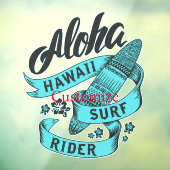Autocollant Pour Fenêtre Aloha Hawaii Surf Rider Thunder_Cove (Feuille 3)