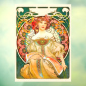 Autocollant Pour Fenêtre Alphonse Mucha Art Nouveau Daydream (Feuille 3)