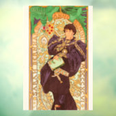 Autocollant Pour Fenêtre Alphonse Mucha Prince et Dragon (Feuille 3)