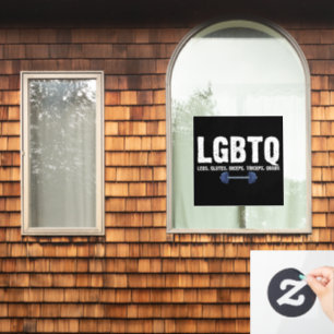 Autocollant Pour Fenêtre Amant de gym LGBTQ Jambes Fessiers Biceps Triceps 