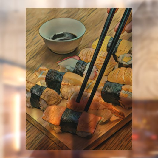 Autocollant Pour Fenêtre Amateur d'art japonais (Feuille 2)