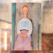 Autocollant Pour Fenêtre Amedeo Modigliani - Une fille avec une blouse Polk (Feuille 2)