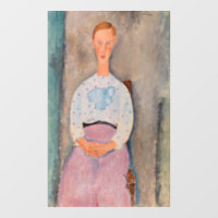 Amedeo Modigliani - Une fille avec une blouse Polk