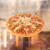 Autocollant Pour Fenêtre American Bacon Fromage Fromage Fromage Pizza Shop (Feuille 2)