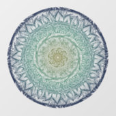 Autocollant Pour Fenêtre Amoureux de la nature Mandala Art Mandalas Design (Feuille)