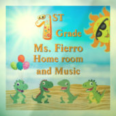 Autocollant Pour Fenêtre Amusement dans la fenêtre de la salle de classe de (Feuille 3)