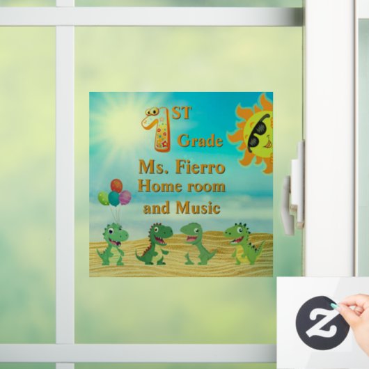 Autocollant Pour Fenêtre Amusement en 1ère année Salle d'école Clouer la fe (Maison)