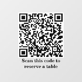 Autocollant Pour Fenêtre Analyse du code QR pour réserver | Restaurant Bist (Feuille)