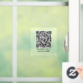 Autocollant Pour Fenêtre Analyse du code QR pour réserver | Restaurant Bist (Maison)